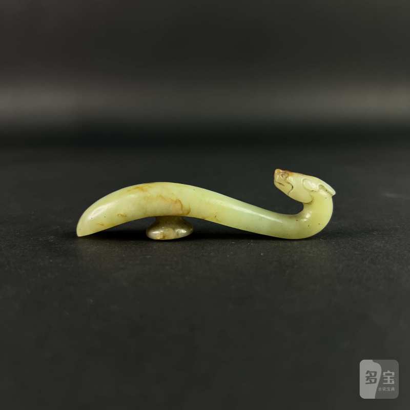 清代 带皮龙钩